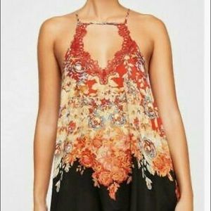 SOLD Free People Slip Dress in Twilight Combo
